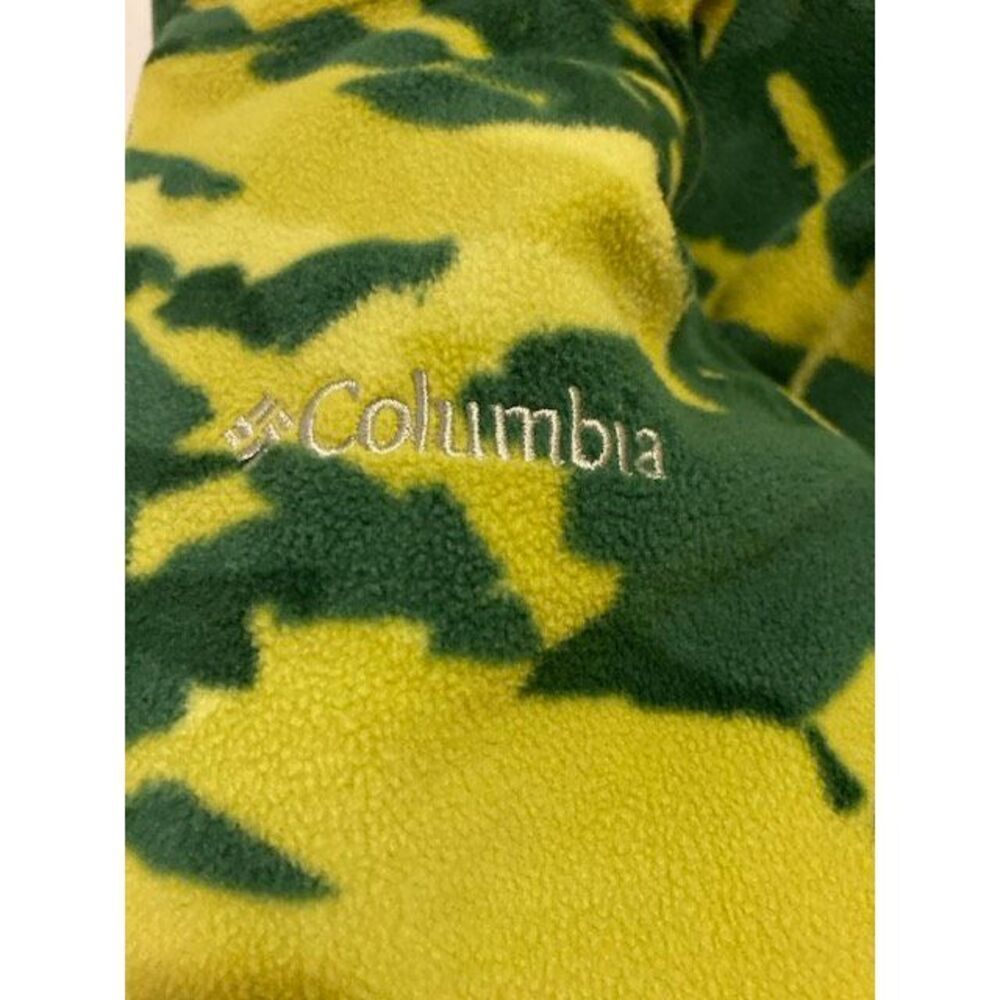 Columbia Youth Reversible Jacket Fleece Bubble Green & Yellow Size L (14/16) - Picture 9 of 14
